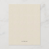 ハリー・ポッター ウェディング | ホグワーツ城 詳細 エンクロージャーカード (裏面)