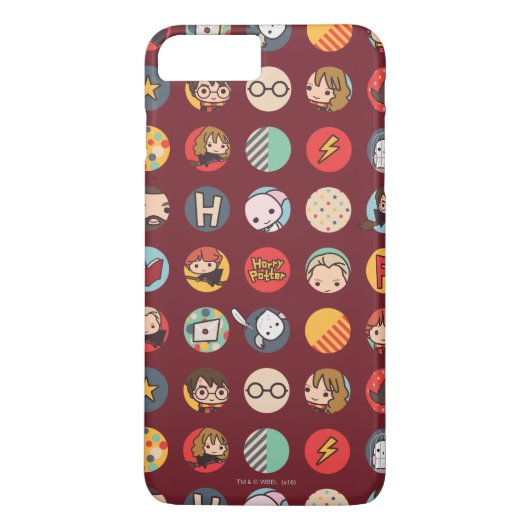 ハリー・ポッター カートゥーン アイコン パターン Case-Mate iPhoneケース (裏面)