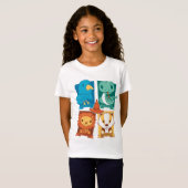 ハリー・ポッター™ | カートゥーン ホグワーツ™ 組 Tシャツ (正面フル)