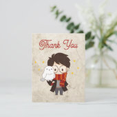 ハリー・ポッター™ キャラクター マジカル アーチ バースデー サンキューカード (スタンド正面)