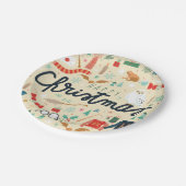 ハリー・ポッター |クリスマスアイコン付きハッピークリスマス ペーパープレート (アングル)