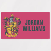 ハリー・ポッター |グリフィンドールクレスト金ゴールドと赤 ラベル (デザイン2)