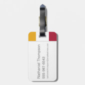 ハリー・ポッター |グリフィンドールハウスプライドクレスト ラゲッジタグ (裏面縦)