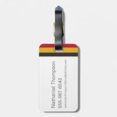 ハリー・ポッター |グリフィンドールハウスプライドグラフィック ラゲッジタグ (裏面縦)