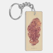 ハリー・ポッター |グリフィンドールライオンクレスト キーホルダー (正面左)