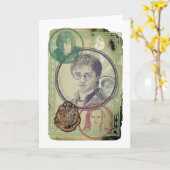 ハリー・ポッター コラージュ 9 カード (黄色い花)