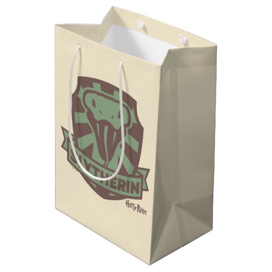 ハリー・ポッター™ | サマー・マジック スリザリン™ Crest ミディアムペーパーバッグ (裏面アングル)