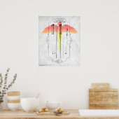 ハリー・ポッター・スペル |ハリーの杖インフォグラフィック ポスター (キッチン)