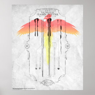 ハリー・ポッター・スペル  ハリーの杖インフォグラフィック ポスター