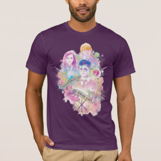 ハリー・ポッター・スペル |ハリー、ハーマイオニー、ロン・ウォーター Tシャツ