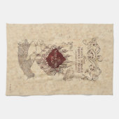 ハリー・ポッター・スペル |マラウダーの地図 キッチンタオル (横)