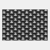 ハリー・ポッター・スペル |常に引用文シルエット ラッピングペーパーシート (正面)