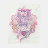 ハリー・ポッター・スペル | "常に" Doe Patrous フリースブランケット (正面)