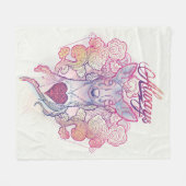 ハリー・ポッター・スペル | "常に" Doe Patrous フリースブランケット (正面(横))