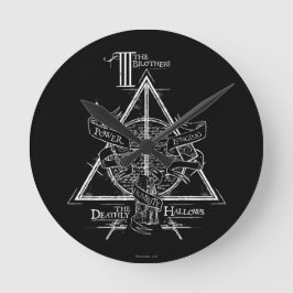 ハリー・ポッター・スペル | DEATHLY HALLOWSグラフィック ラウンド壁時計
