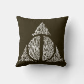 ハリー・ポッター・スペル | DEATHLY HALLOWSタイポグラフィ クッション (裏面)