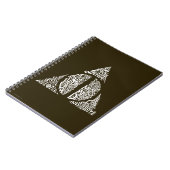 ハリー・ポッター・スペル | DEATHLY HALLOWSタイポグラフィ ノートブック (左側)