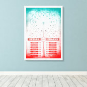 ハリー・ポッター・スペル | Wand指示グラフ キャンバスプリント (インサイチュ (ウッドフロア))