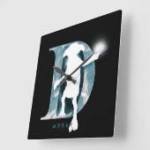 ハリー・ポッター |ドビーキャラクターの水彩 スクエア壁時計 (傾斜)