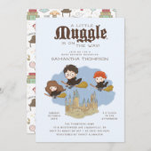 ハリー・ポッター | ノーマル（マグル）ベイビーシャワー 招待状 (正面/裏面)