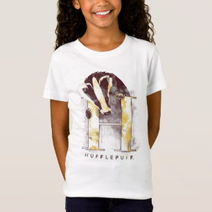 ハリー・ポッター   ハッフルパフ™ バッジ ウォーターカラー Tシャツ