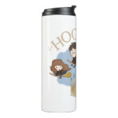 ハリー・ポッター™、ハーマイオニー、ロンがホグワーツを飛ぶ™ タンブラー (回転左)