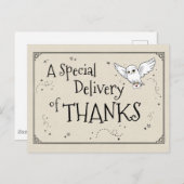 ハリー・ポッター | ヘドウィグ - ありがとう ポストカード (正面/裏面)