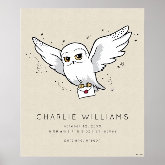 ハリー・ポッター | ヘドウィグ 赤ちゃん誕生情報 ポスター (正面)