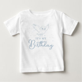 ハリー・ポッター ヘドウィグ 青 魔法の誕生日 ベビーTシャツ