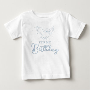 ハリー・ポッター ヘドウィグ 青 魔法の誕生日 ベビーTシャツ