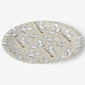 ハリー・ポッター |ヘドウィッグ柄 – ベビーシャワー ペーパープレート (アングル)