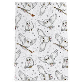 ハリー・ポッター |ヘドウィッグ柄 – ベビーシャワー ミディアムペーパーバッグ (裏面)