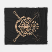 ハリー・ポッター |ホグワーツがウォンドクレストを横切った フリースブランケット (正面(横))