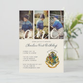 ハリー・ポッター |ホグワーツの最初の誕生日フォト 招待状 (スタンド正面)