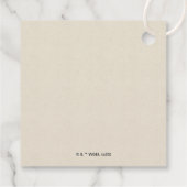 ハリー・ポッター |ホグワーツキャッスルブライダルシャワーのお願い フェイバータグ (裏面)