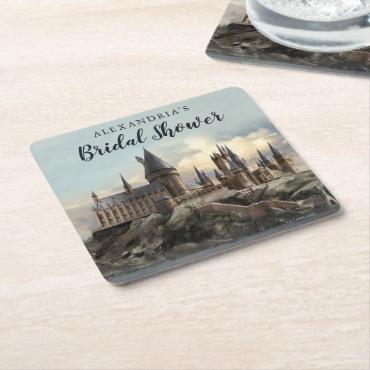 ハリー・ポッター |ホグワーツキャッスルブライダルシャワー スクエアペーパーコースター (アングル)