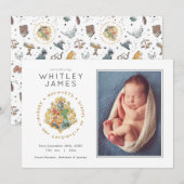 ハリー・ポッター |ホグワーツクレスト誕生のお知らせ 招待状 (正面/裏面)