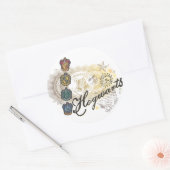 ハリー・ポッター |ホグワーツハウス – フルカラー ラウンドシール (封筒)