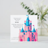 ハリー・ポッター | ホグワーツ城 ベビーシャワー 招待状 (スタンド正面)