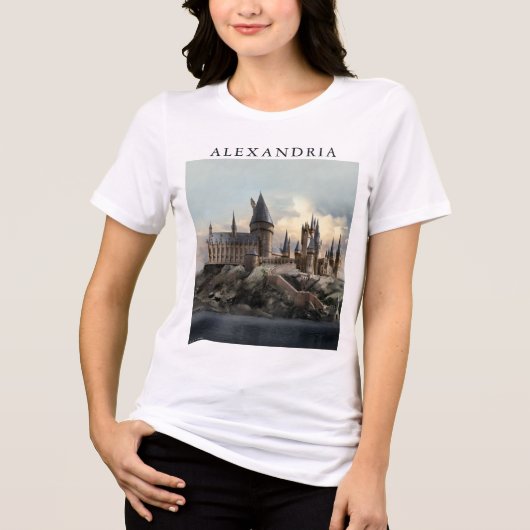 ハリー・ポッター | ホグワーツ城 日中 トライブレンドTシャツ (正面)