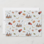 ハリー・ポッター | ホグワーツ城 1歳の誕生日写真 招待状 (裏面)