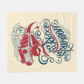 ハリー・ポッター |ホグワーツ表現タイポグラフィ フリースブランケット (正面(横))