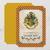 ハリー・ポッター |ホグワーツ誕生日ありがとう サンキューカード (正面/裏面)