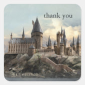 ハリー・ポッター |ホグワーツ赤ちゃんシャワーありがとう スクエアシール (正面)