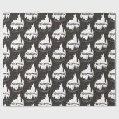 ハリー・ポッター |ホグワーツ™城タイポグラフィ ラッピングペーパー (フラット)