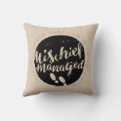 ハリー・ポッター |マラウダー地図チャームタイポグラフィ クッション (裏面)