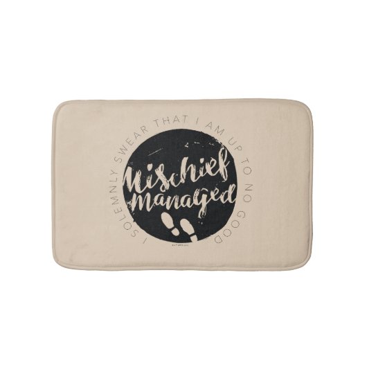 ハリー・ポッター |マラウダー地図チャームタイポグラフィ バスマット (正面)