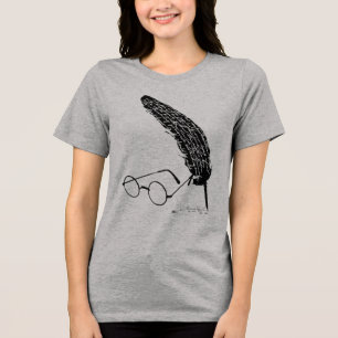 ハリー・ポッター  メガネとクイル トライブレンドＴシャツ
