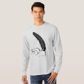 ハリー・ポッター |メガネとクイル Tシャツ (正面フル)