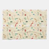 ハリー・ポッター |休日のアイコンのパターン キッチンタオル (横)